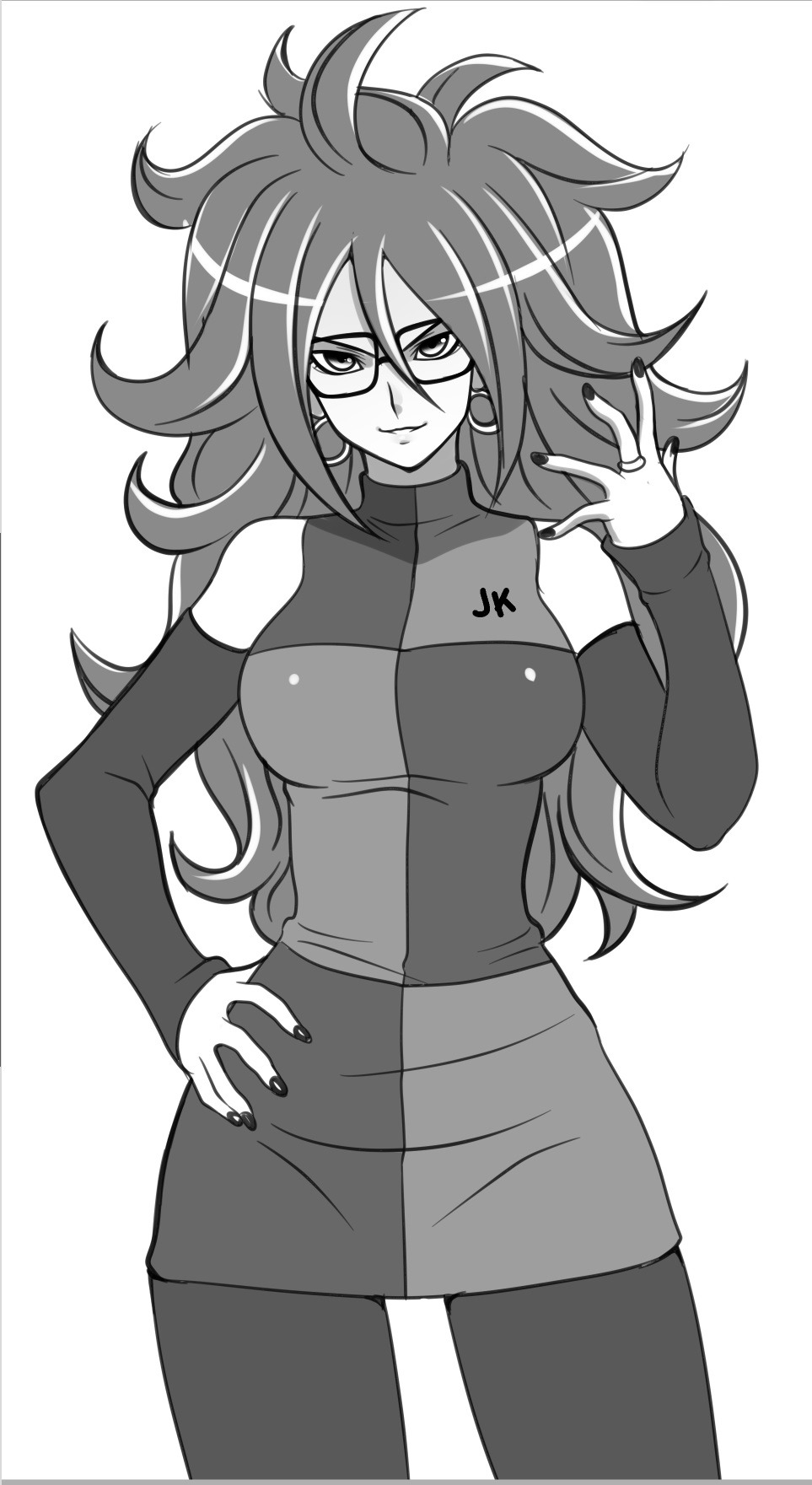 jadenkaiba: Ta-da~!! Android 21 Waifu already? :P (WIP)  &lt;3