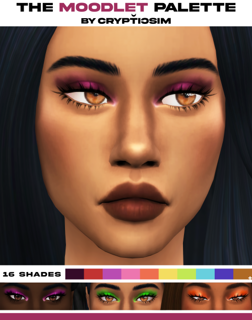 crypticsim: THE MOODLET PALETTEa palette inspired by all of the moodlets in game! it comes with 16 s