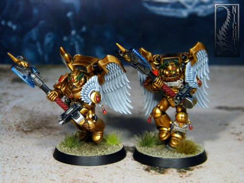 The second five Sanguinary Guards.