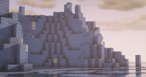 Glistening Icefield ~A custom iceberg biome at sunrise.