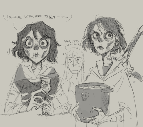 doodlespren: 2 scrappy mashed together harrow moment doodles from the corner of a doc
