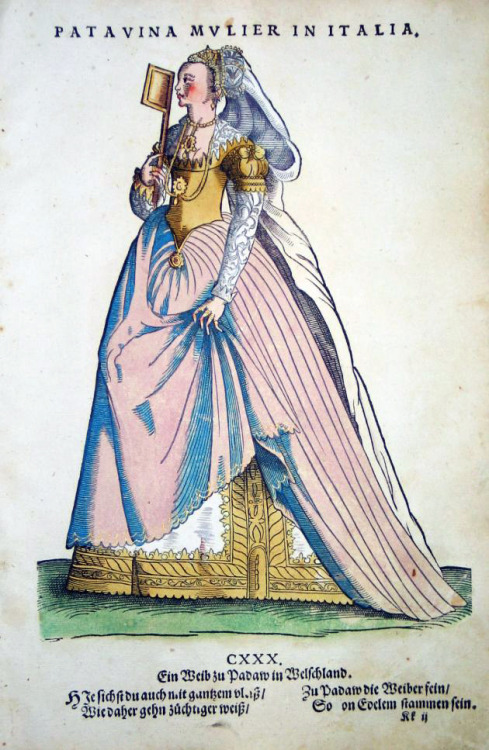 Italian Costumes by Hans Weigel, 1577Bologna;                             Parma and VeniceMilan and 