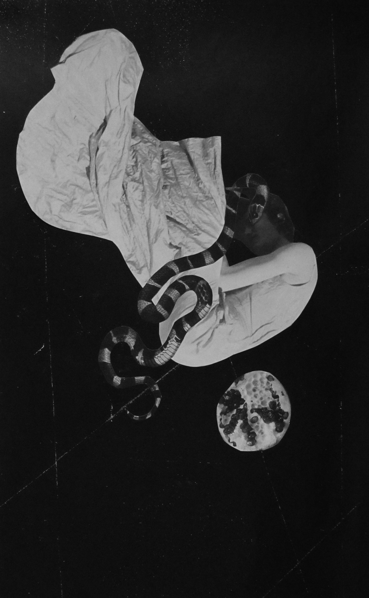 cindyrehm:The Expulsion  collage on paper, 10&quot; x 16&quot;  2013