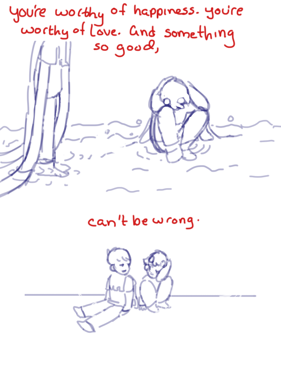 nubs-mgee: sometimes allowing yourself to be happy can be hard. especially if you