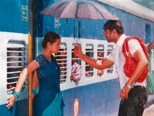 Trisha and Prabhas in Varsham (2004)