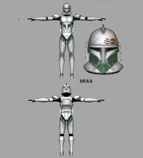 clonewarsarchives: The 41st Elite Corps under Jedi General Luminara Unduli:Commander Gree, first app