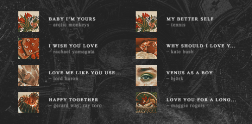 VALENTINE – playlist template ♡Here&rsquo;s a set of easily customizable templates for you