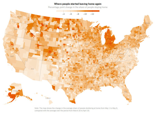 vividmaps: As Coronavirus Restrictions Lift, Millions in U.S. Are Leaving Home Againhttps://www.nyti