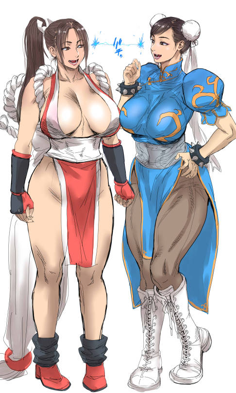 ladychunli68:Chun-Li &amp; Mai by @3tp98touhu