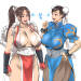 ladychunli68:Chun-Li &amp; Mai by @3tp98touhu