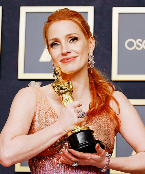 gettingscrazy:Jessica Chastain - 94th Academy Awards - Photo Room