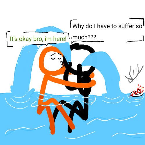 *lil Bro Tryna Comfort Big Bro*