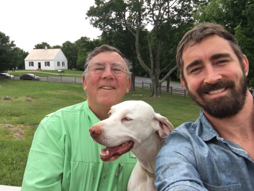 rogers:‏@leepace Having a great 4th of July with Dad and Carl. Yesterday #Antietam. Today #Gettysbur