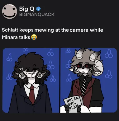 Drew That One Election Meme But As SheepDuo (Minara And Schlatt)
