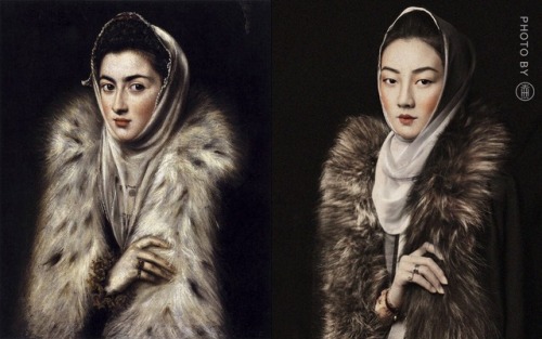 dressesofchina: Hanfu-recreations of famous oil paintings