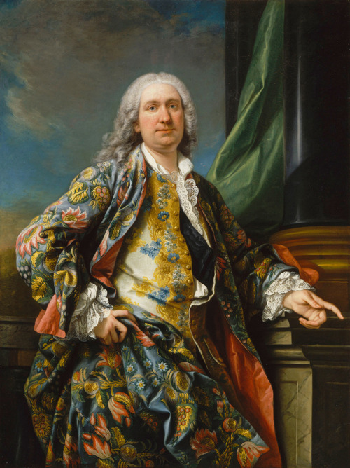 design-is-fine:Carle Van Loo, Portrait of an unknown man,  1730-40. Oil on canvas, Château de Versai