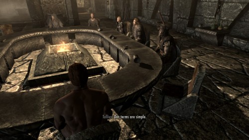 The Greybeards are holding a council to discuss the fate of Skyrim, and I’m just sitting here mastur