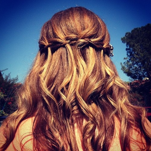 Waterfall braid. #pinterestspecial #hair #braids #forlyfe (at Calamigos Ranch)