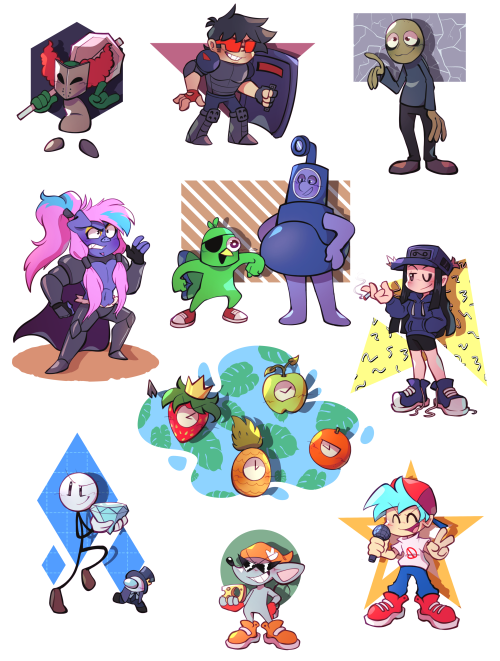 These Were For A Drawing Challenge In Newgrounds
