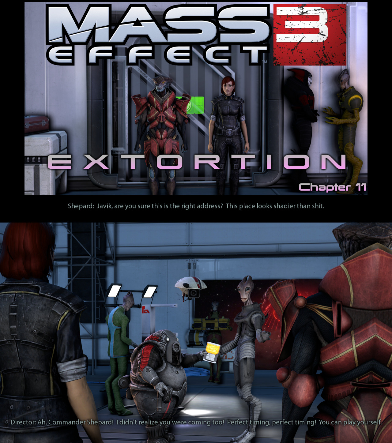 Mass Effect 3: Extortion Chapter 11: The Lower Wards 1920 x 1080 pics: http://www.mediafire.com/download/knww8isuhnkdv6k/Extortion