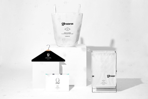 Identity for an unique laundry service designed by Anagrama 