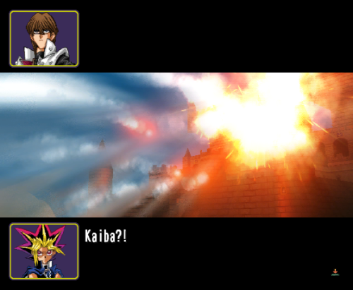 zombiekaiba: jkghksjfh this is Kaiba’s very first appearance in the Yugi campaign: he swoops i