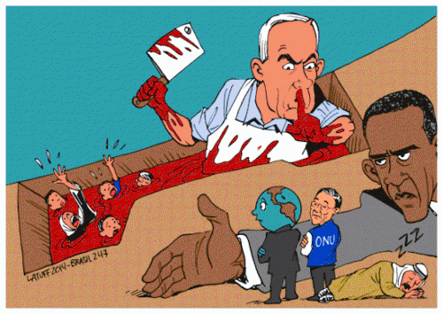 littlegoythings: anagennao: lovemeena: He is Cartoonist, Carlos Latuff. He draws cartoons of anti-Zi