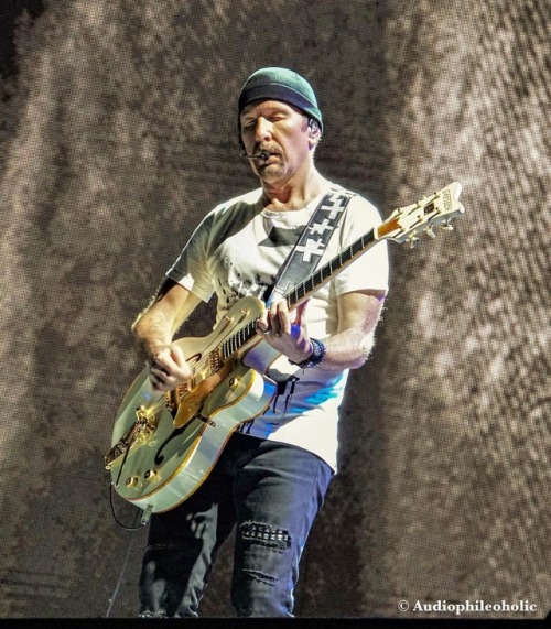 The Scientist known as The Edge in full concentration. @u2crazytonight @u2news @u2 @u2start @u2.wolv