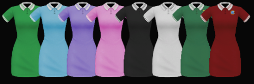 demondare-sims:Polo DressI was inspired by this dress! ^^DOWNLOAD: simfileshare (no ads)BGCEA mesh e