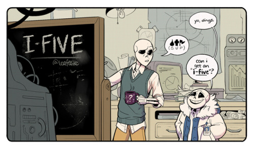 leafaske:leafaske:My first ever Gaster Bros. comic, re-inked and in color *:･ﾟ✧*:･ﾟ✧This page went t