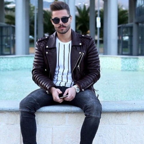 #leatherjacket #jacket #globalstyle #globalstylemen #springstyle #springoutfit  www.instagra