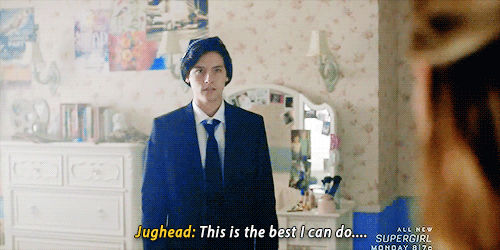 betty-and-jughead:  “Ready to enter the belly of the beast?” Betty and Jughead and their adorable exchange in her room ~ plus Juggie’s shy smile is everything!