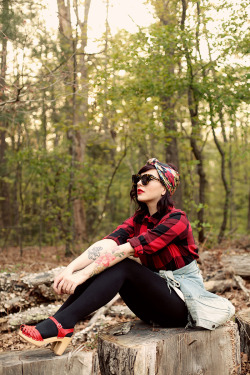 fashion-tights:  Buffalo Plaid and Little