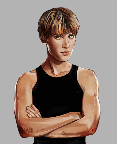 lesly-oh: I finally watched Terminator Dark Fate, and wow I’m gayHave a quick paint of Mackenzie Dav