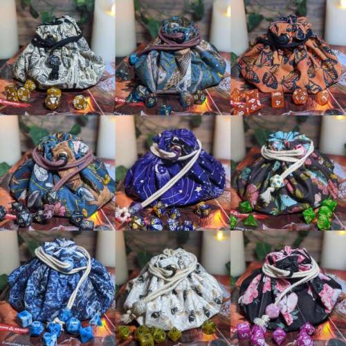 Batch of segmented dice bags added to shop!