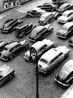 vintagegal:  Fred Stein- Traffic, NYC, 1949
