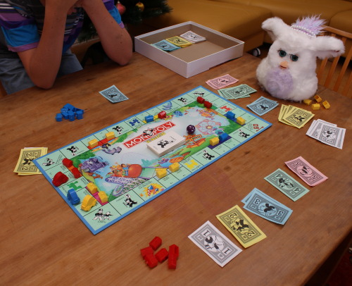 Furby beating us at monopoly!