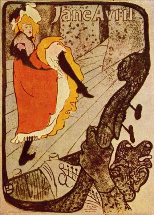 Jane Avril, 1893, Henri de Toulouse-Lautrec