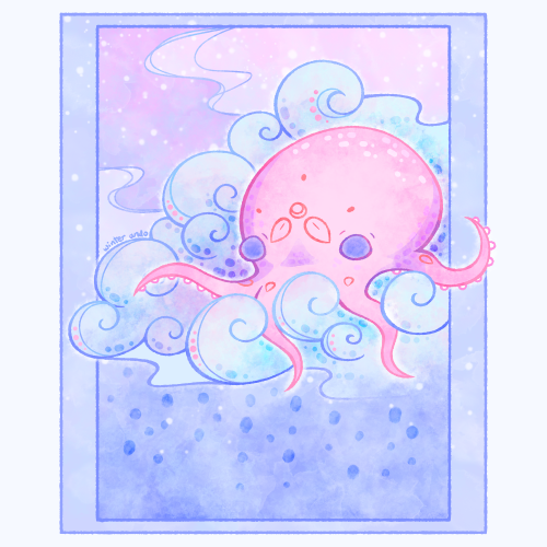 Sky Octopus (Redraw)~Reblogs Appreciated~Shop | Instagram | Ko-fi