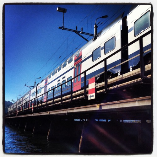 lettersfromtitan: Trains of 2013 retrospective for Weeds. All Swiss. 1. Crossing Lake Zurich 2. Rapp