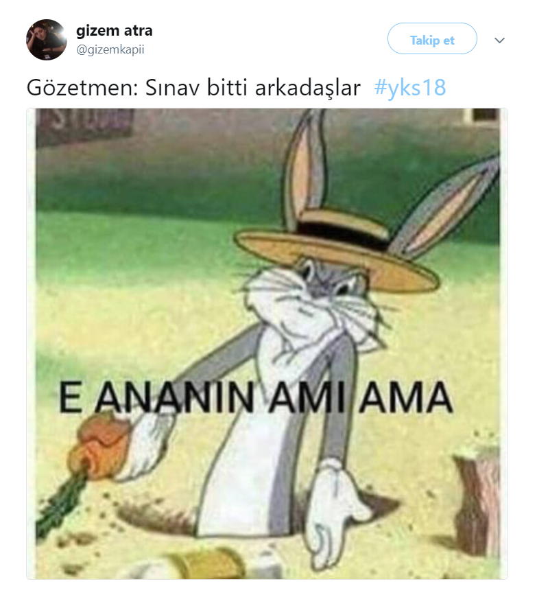 GELENEKSEL 2018 YKS TWEETLERİ
