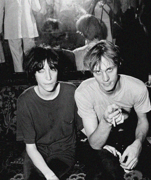 infamousgifts:Patti Smith &amp; Tom Verlaine at a party in 1974, photo by Waring