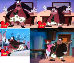 Pete gets his pants stolen by Goofy from Goof Troop in “In