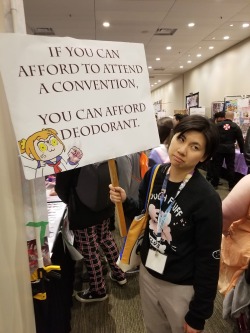 wanderingcitrus:  dollsonmain:  sailorzeo:  cocoacallalily: The nerd girls are tired…  I sell soaps and scents at cons. The number of times women told me “You’re doing the lord’s work, selling soap at con” was immeasurable.  Of course, it only