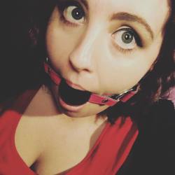 sweetndnaughty:  #myself #me #gag #ballgag #pink #pinkgag #ddlg #cheeky #cheekygirl #naighty #naughtygirl #bdsm #sub #submissive #princess #naughtyprincess #myself #me #bigeyes 