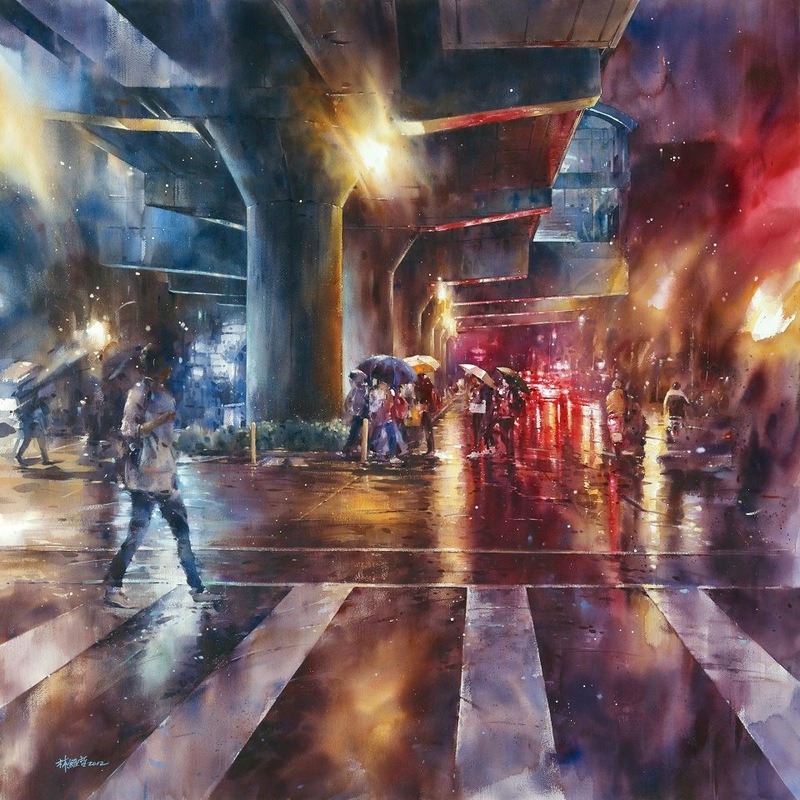 crossconnectmag:  Genius watercolor artist from Taipei - Lin Ching-Che  Lin Ching-Che 