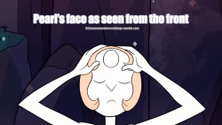 Littlestevenuniversethings:  #64: Pearl’s Face As Seen From The Front. ~Requested