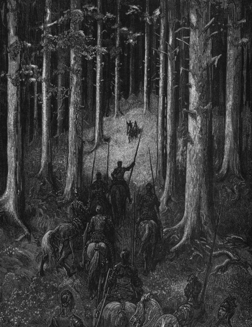 magictransistor: Gustave Doré (H. Pisan), L’Orlando Furioso (The Madness of Orlando), 1