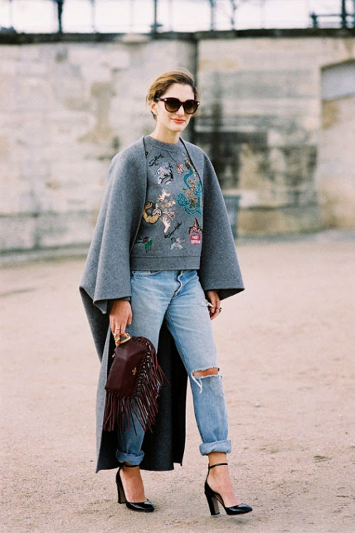 fashion-streetstyle:  (via Vanessa Jackman: Paris Fashion Week AW 2014….Sofia) 