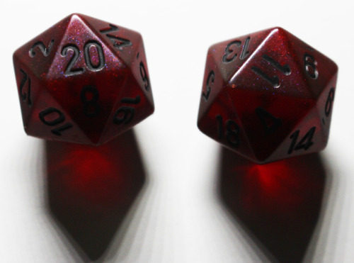 battlecrazed-axe-mage: angry-cryptid: handmade blood red borealis dice Looks like magenta borealis&r